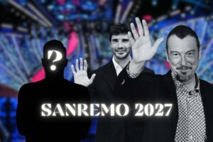 Sagoma maschile, Stefano De Martino, Amadeus, Sanremo 2027 e interrogativo