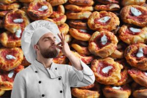 chef e pizzette rosse