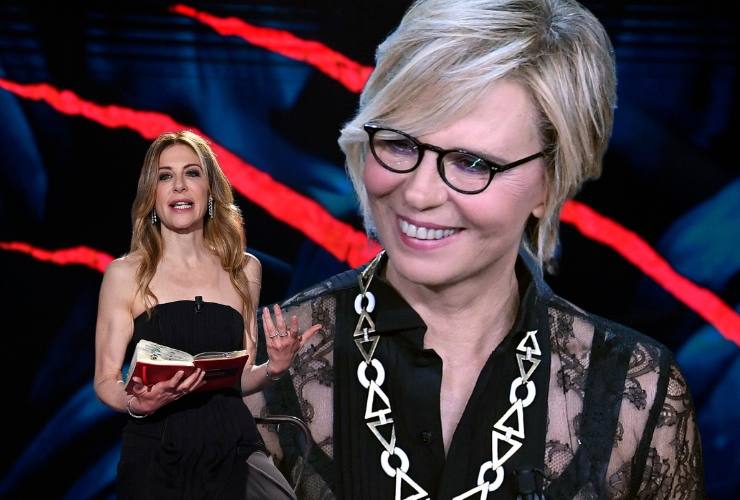 Francesca Fagnani e Maria De Filippi a Belve