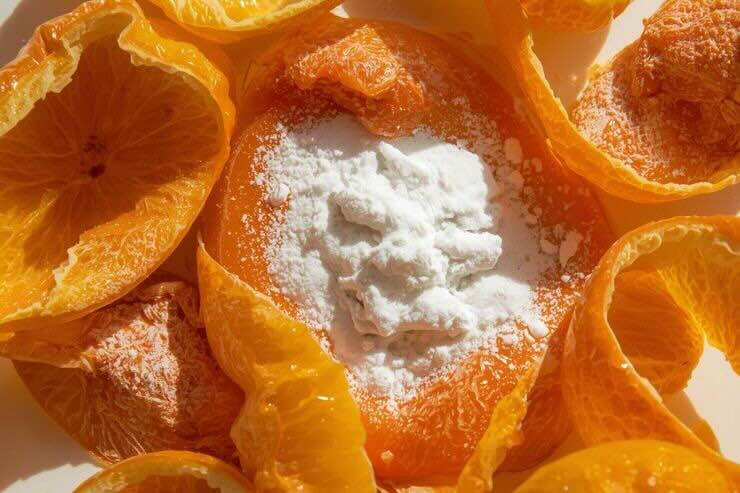 Bucce d'arancia, bicarbonato