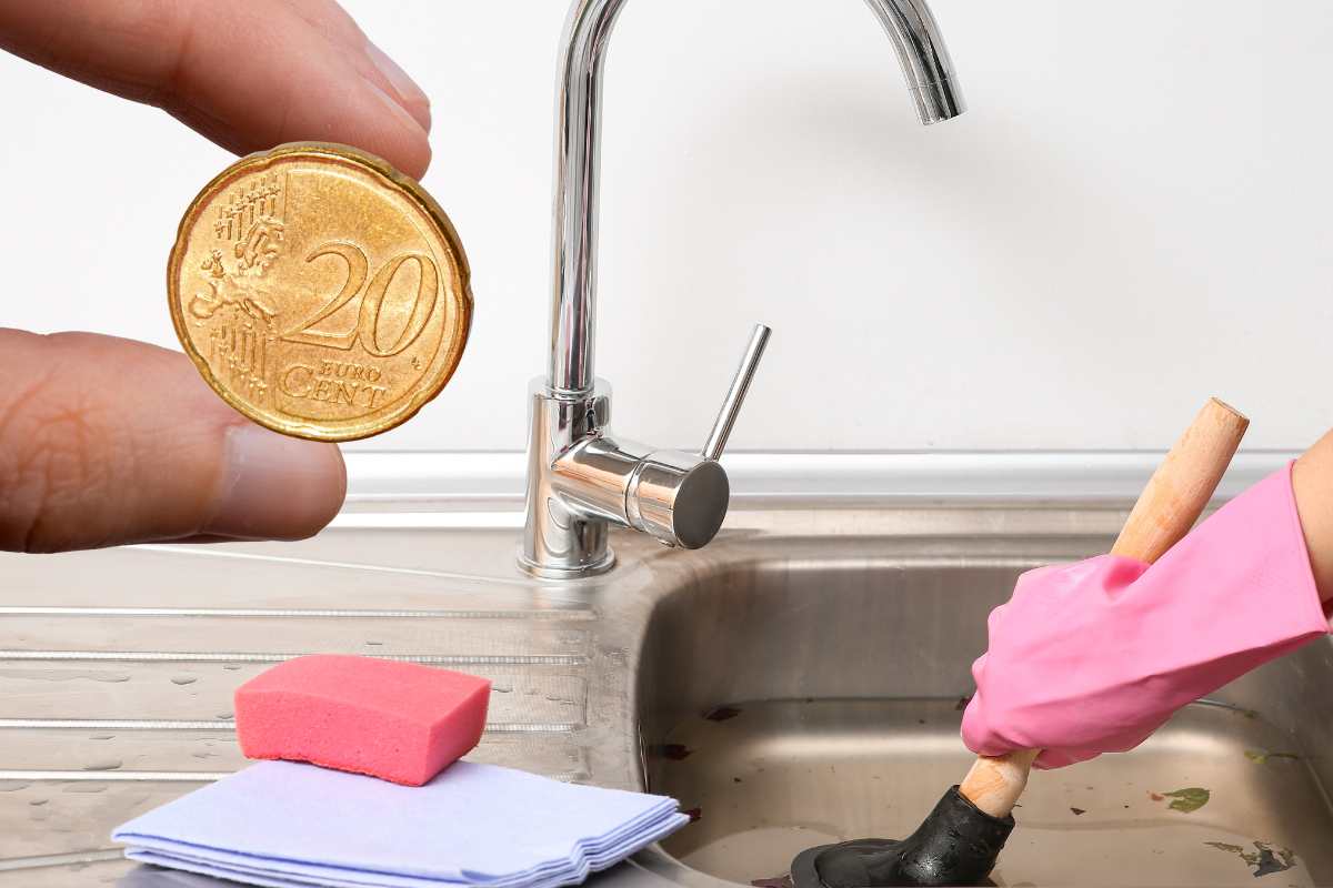 lavandino intasato 20 centesimi